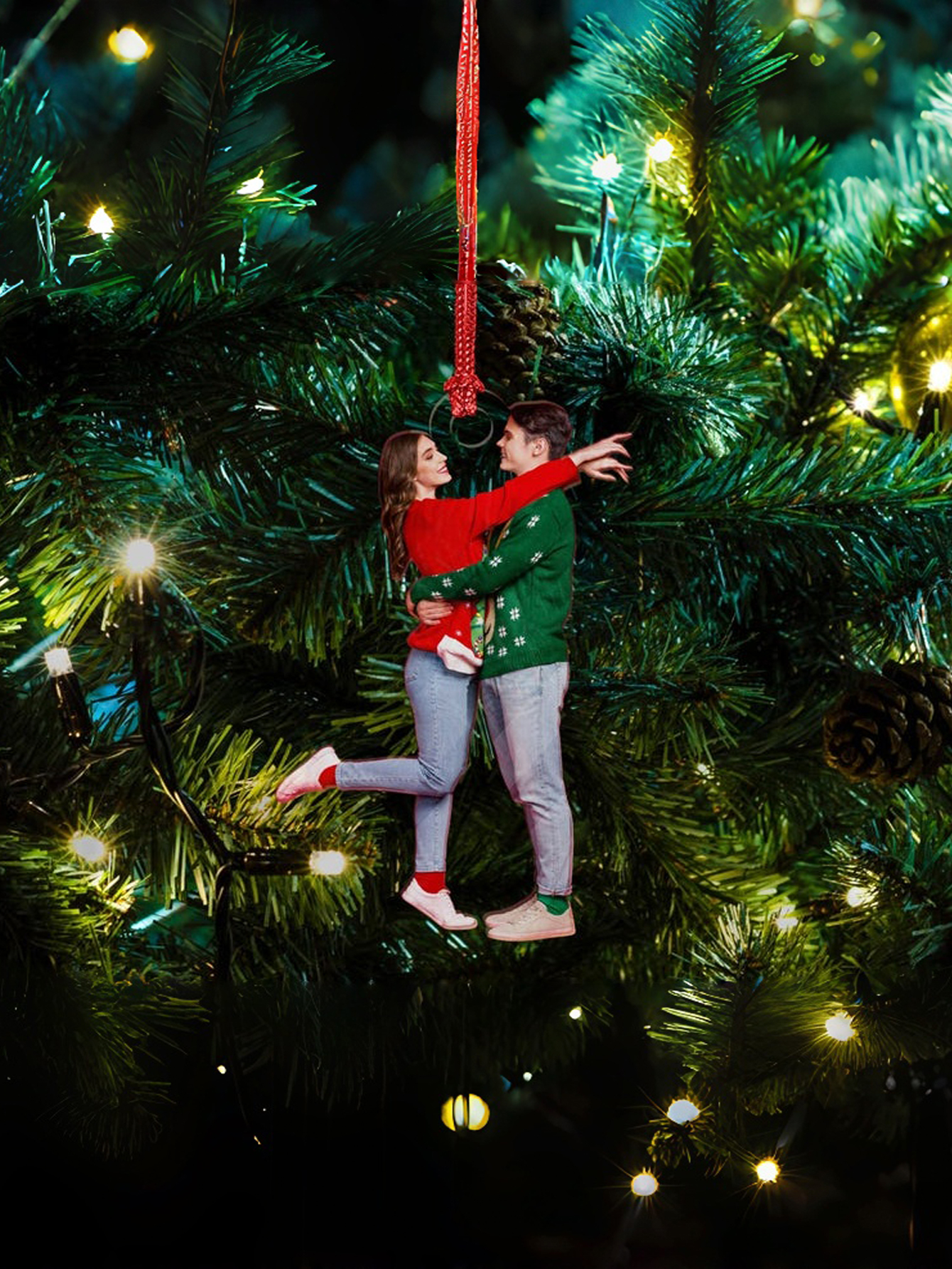 Custom Acrylic Photo Christmas Tree Ornament